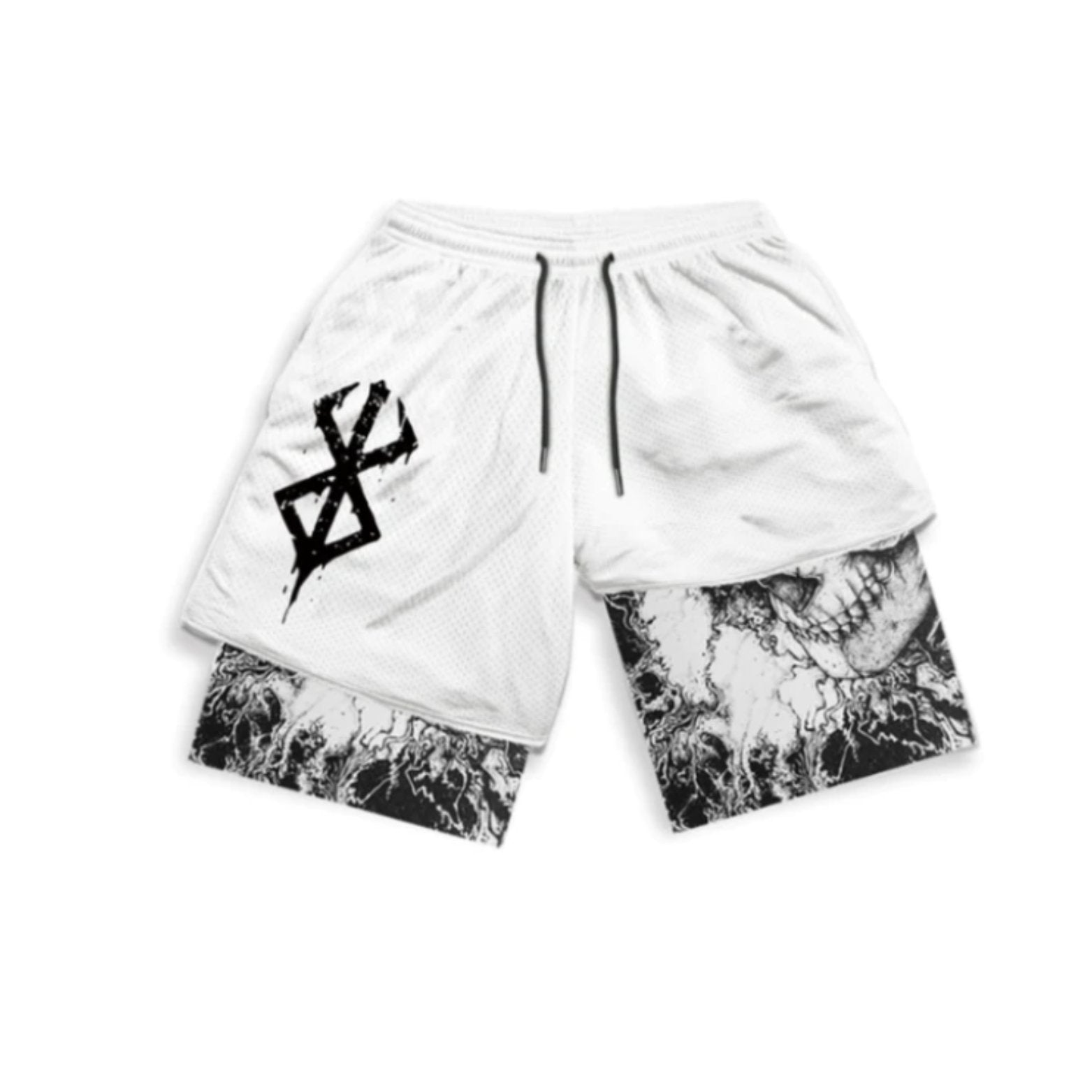 SHORTS GYM BERSERK - BRANCO - TRIDAN