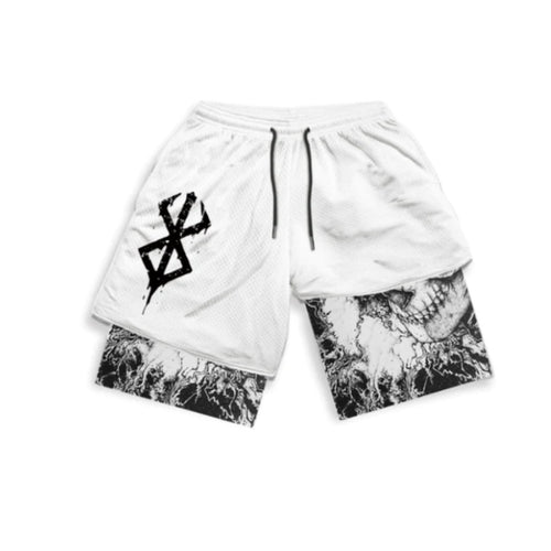 SHORTS GYM BERSERK - BRANCO - TRIDAN